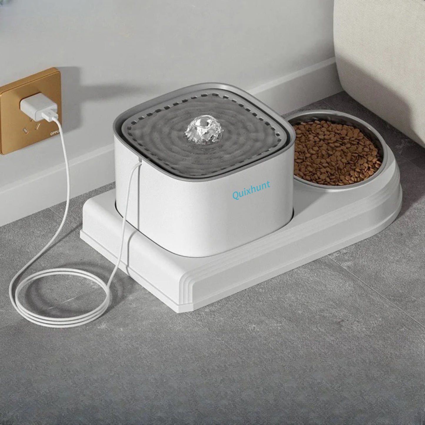 Pet Hydrate Pro - Water Fountain & Food Bowl